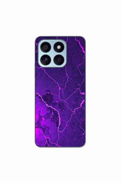 OEM Husa compatibila cu Honor X8b Silicon Gel Tpu Model Ultraviolet Marble Glow