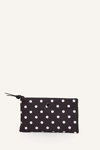 DeFacto Coffee Color Red Puantie Patterned Women's Wallet H9726Axns