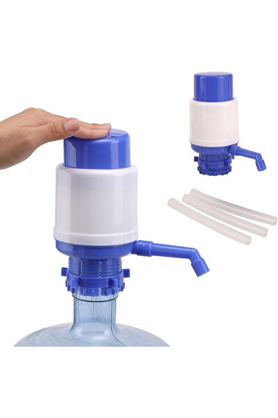 genric Glow Shine Drinking Water Pump - Manual Hand Pressure Blue Portable Di...