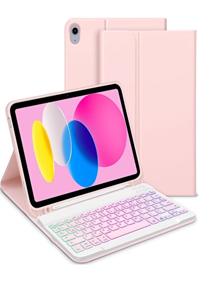 TEKNETSTORE İpad 11.nesil A16 2025/10.nesil 10.9 Uyumlu Klavyeli Kılıf Kalem ...