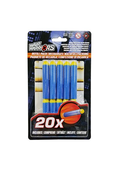 Air Warriors Rezerva proiectile din burete, Air Warriors, 20 de bucati