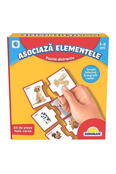 Smile Games Puzzle Smile Games, Sa invatam asocierea elementelor, 60 piese