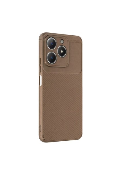 atastore2017 غطاء كربوني للتركيز التلقائي من Realme C61 - بني