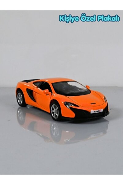 bebeym McLAREN 650S Turuncu - 1:36 Ölçek Kişiye Özel Plakalı