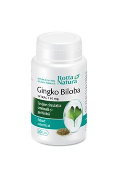 Rotta Natura Ginkgo Biloba Extract 60mg Rotta Natura, 30 capsule