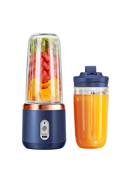 TodayShop Portable Mini USB Blender, 6 Stainless Steel Blades, Set of 2 400 m...