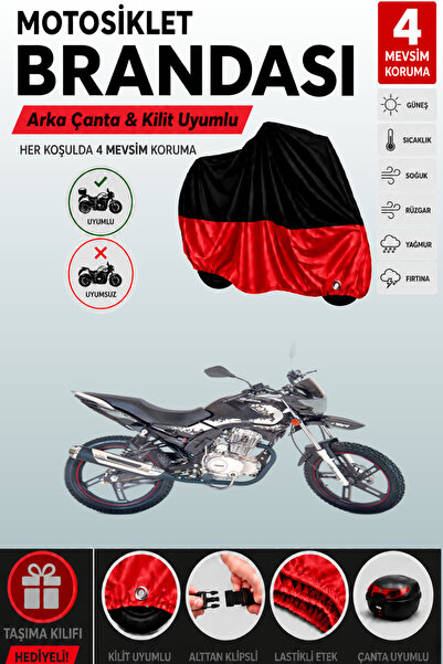Cemku Double Black Top - Red Bottom, Rear Bag Compatible Falcon Wonder 150 Mo...