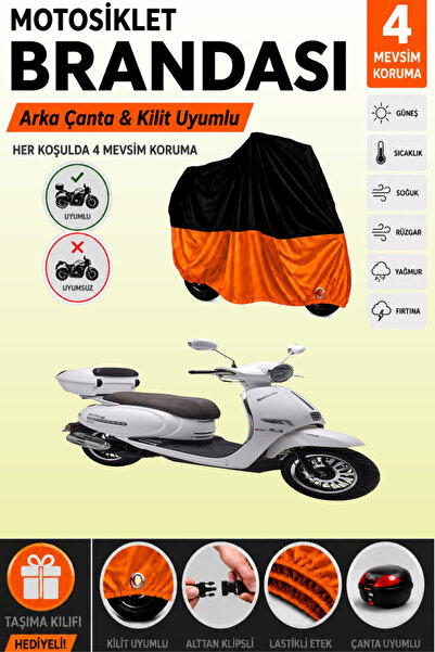 Cemku Double Black Top - Orange Bottom, Rear Bag Compatible Kuba Brilliant 12...