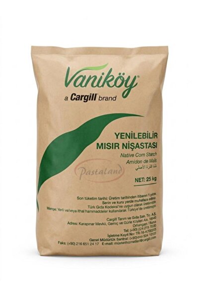 CARGILL Vaniköy (Cargill) Yenilebilir Mısır Nişastası – 25 KG
