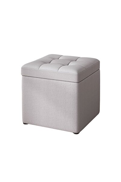 Smart Heater & Cooler Taburet cu spațiu de depozitare, 30x30x35cm, Gri – Desi...