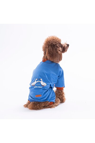 Pawstar Blue Ducks Cat and Dog Pajamas - Cat and Dog Jumpsuit - Cat and Dog O...