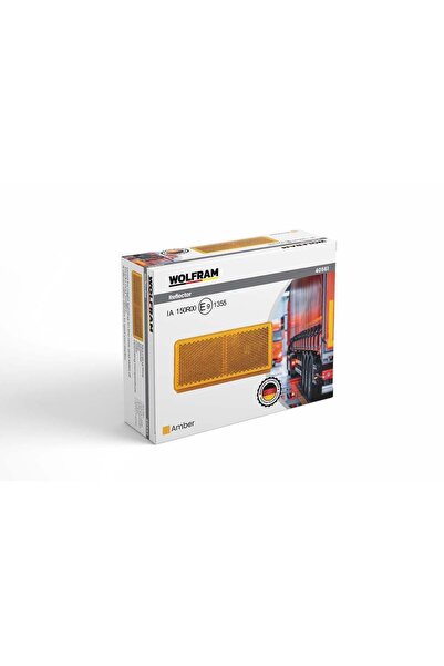 WOLFRAM Dikdörtgen Reflektör 3M Bantlı E-Belgeli Sarı (Wolfram 40561)