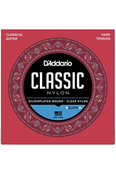 Daddario EJ27H Nylon Student Classical Guitar String - Hard Tension