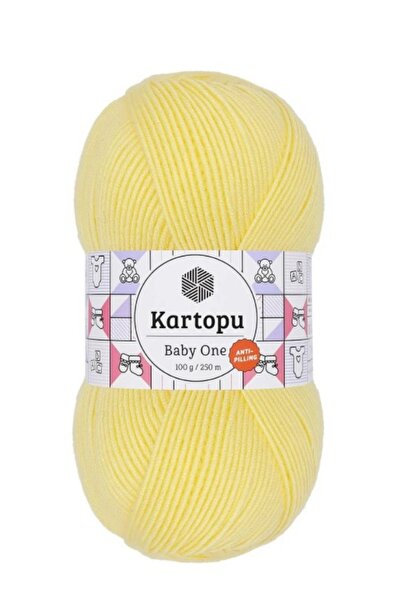 Kartopu Baby One Antipilling El Örgü İpliği 100 GR RENK NO : K331 BEBE SARI