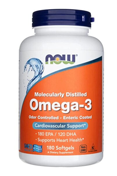 Now Foods , Omega-3 Fish Oil, 1,000 mg, 180 EPA - 120 DHA, 180 Softgels