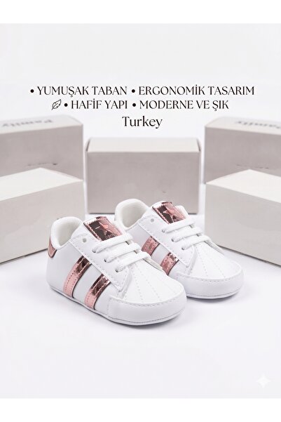 Masal Dünyası Bursa First Step Friendly Cloth Shoes - 6 Color Options with St...