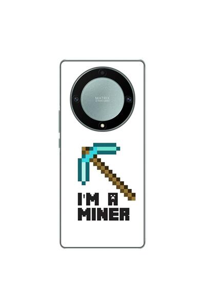 OEM Husa compatibila cu Honor Magic 5 Lite Silicon Gel Tpu Model Minecraft Miner
