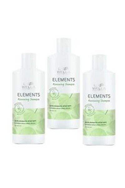 Wella Professionals Pack of 3 x Revitalizing Shampoo - Elements Renewing Sham...