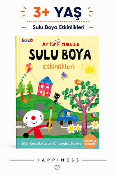 Eolo Arty Mouse Sulu Boya Etkinlikleri – Yazmaya Hazırlık Aktivite Kitabı