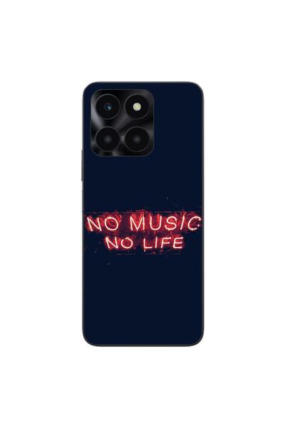 OEM Husa compatibila cu Honor X6a Silicon Gel Tpu Model No Music No Life