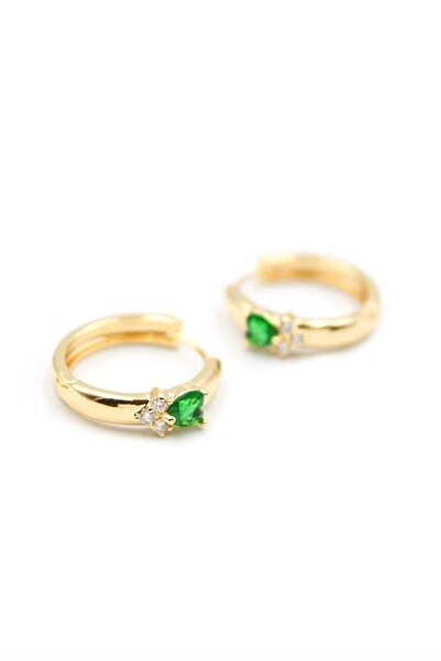 atastore2017 Heart Hoop Earrings - Green