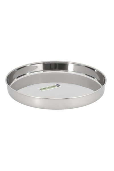 ROYALFORD Stainless Steel Khumcha Plate, 26cm