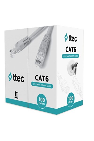 TTEC PLUS Ttec Kbl-Cat6-23Cca-In100G Indoor Pvc Gray 100 Meters Cable