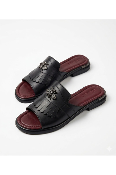 Moldo Shoes Slapi dama florenta, Piele naturala