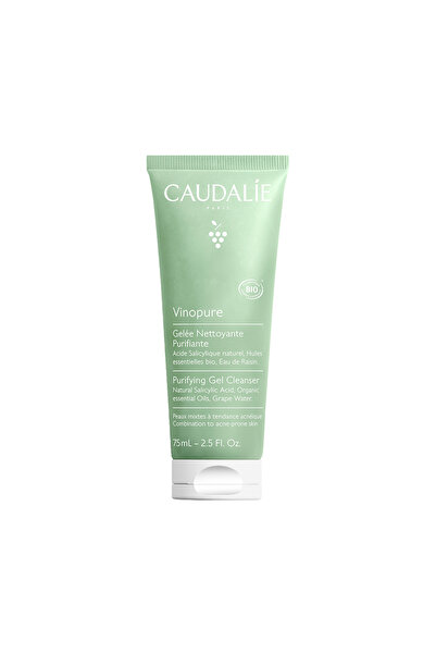 Caudalie Vinopure Καθαριστικό Τζελ για Λιπαρό και Επιδερμίδες με Τάση Ακμής 75ml