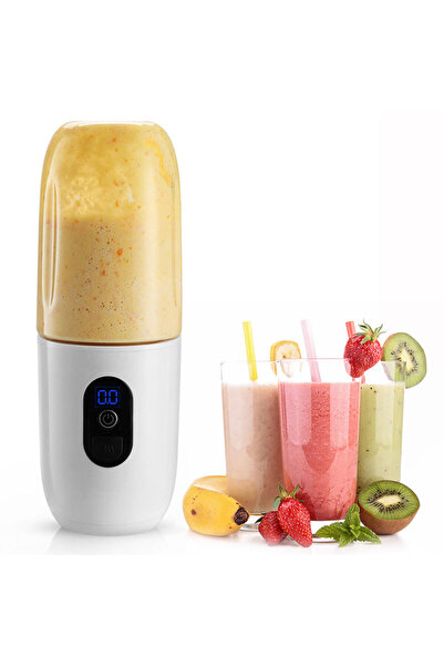 BlendnGo Portable Blender With 6 Blades And 420ml Cup - White
