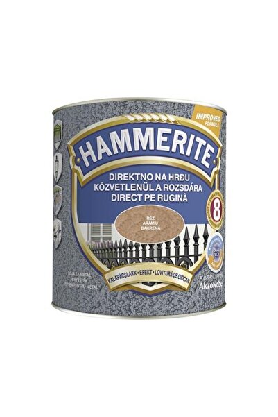 Hammerite Vopsea metalică, efect ciocănit, Hammerite, cupru, 0.75L / 5093371