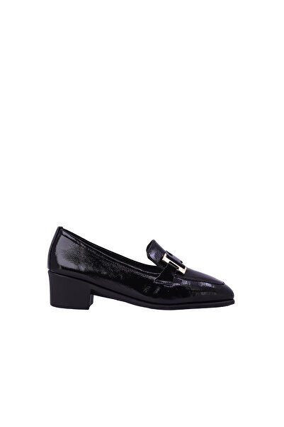 ALBİNİ Women's Heeled Patent Leather Shoes
