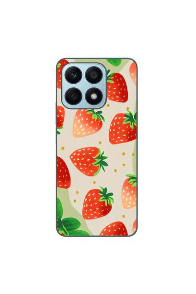 OEM Husa compatibila cu Honor X8a Silicon Gel Tpu Model Capsuni Pattern