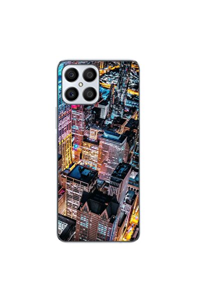 OEM Case compatible with Honor X8 Silicone Gel Tpu Model Night City