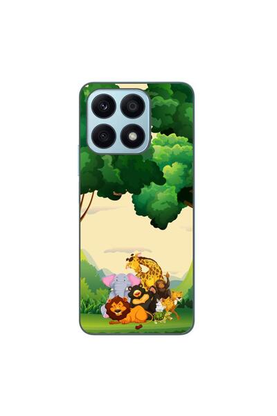 OEM Husa compatibila cu Honor X8a Silicon Gel Tpu Model Jungla cu Animale