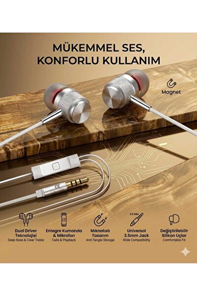 DELUXSE JAK GİRİŞLİ KABLOLU KULAKLIK