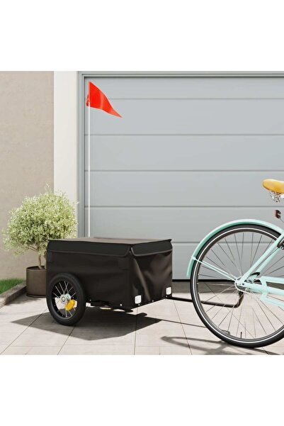 vidaxl Bicycle trailer, black, 30 kg, iron
