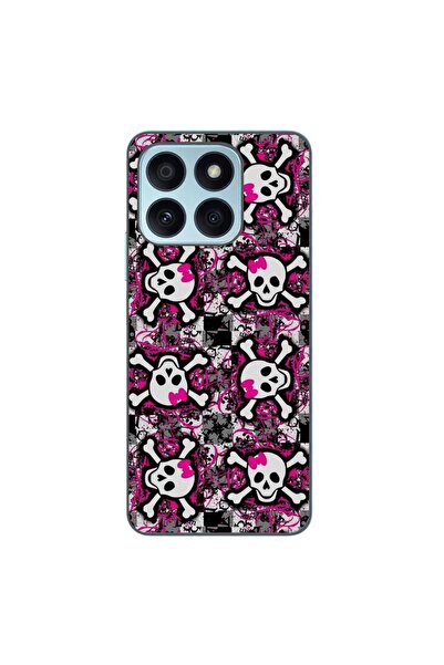 OEM Husa compatibila cu Honor X8b Silicon Gel Tpu Model Pop Art Skeleton