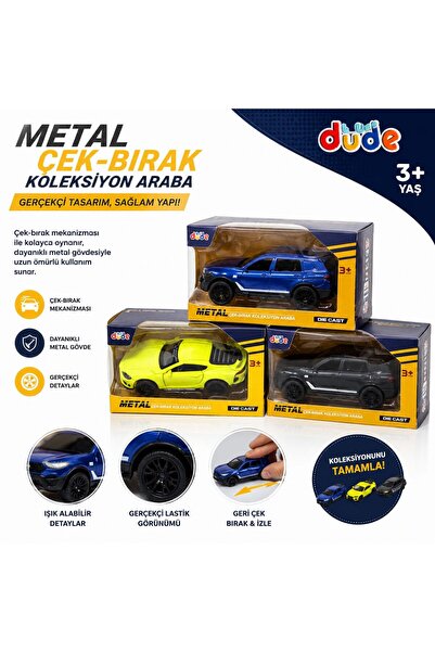 Metal Çek Bırak Araba 2 'li