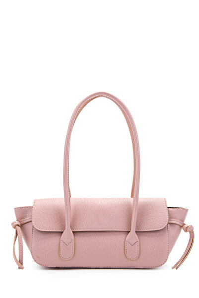 minebag Baguette Women's Shoulder Bag with Knot Detail on the Edges, Munich P...