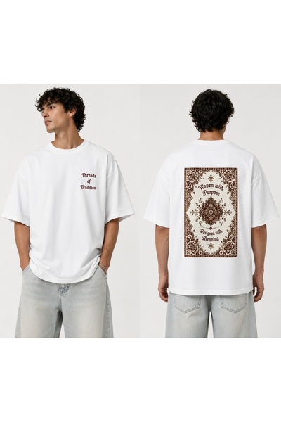 MiniHouse Hali Design Front and Back Printed Oversize T-Shirt