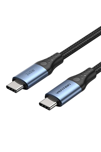 Vention Cablu USB-C la USB-C USB 2.0 5A 240W 1m negru