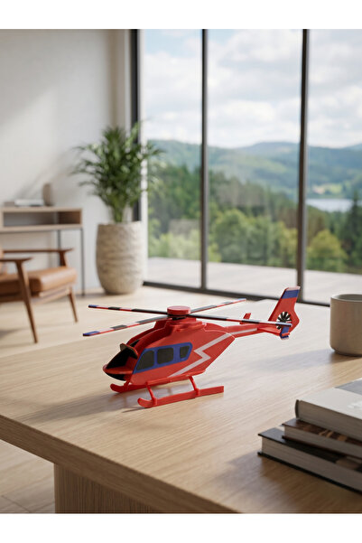 mekatris3d Mekatris EC-135 Helikopter Kendin Yap (DIY) Kit Card Maket - 3D Pu...