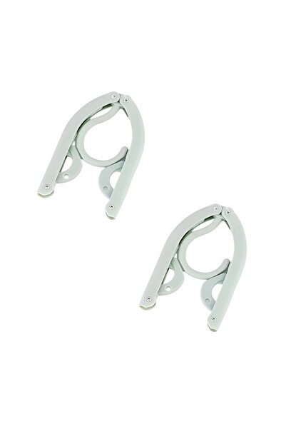 OEM Set of 2 portable hangers, for home and travel, 7x13 cm, green, foldable,...