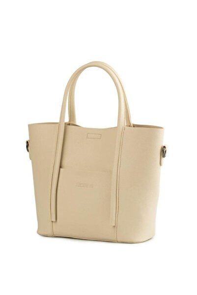 Armine Stylish Modern Cream-Colored Shoulder Bag Women's Elegant Handbag for ...