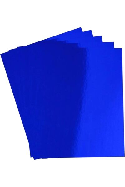 Yıldızan Tamgün Mirrored Metallic Background Cardboard Blue 50X70Cm 10 Pieces...