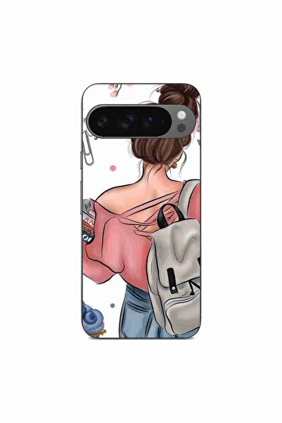 OEM Husa compatibila cu Google Pixel 9 Pro XL Silicon Gel Tpu Model Girl Fash...