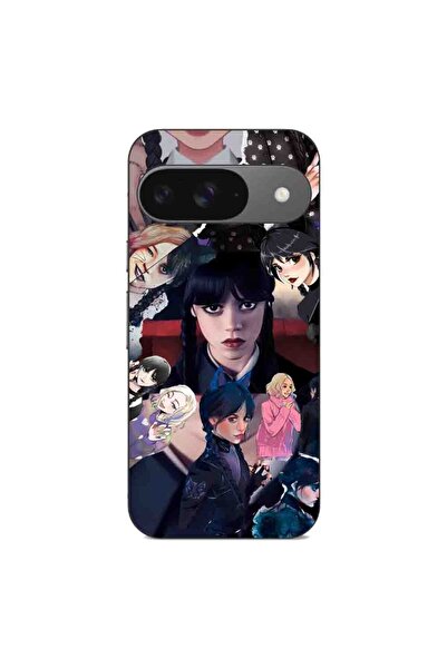OEM Husa compatibila cu Google Pixel 9 Pro Silicon Gel Tpu Model Wednesday Ad...
