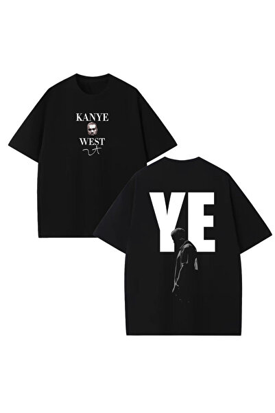 STİL-X Μπλουζάκι Kanye West Ye Album με στάμπα Unisex, 100% βαμβακερό, oversized