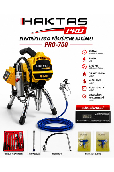 haktaş Elektrikli boya püskürtme makinesi